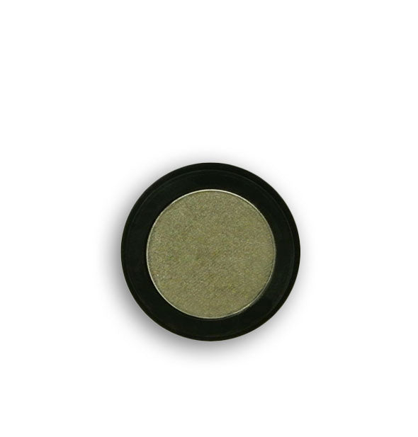 Pot of olive green Pops Cosmetics eyeshadow