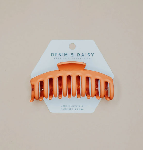 Pastel orange claw clip by Denim & Daisy