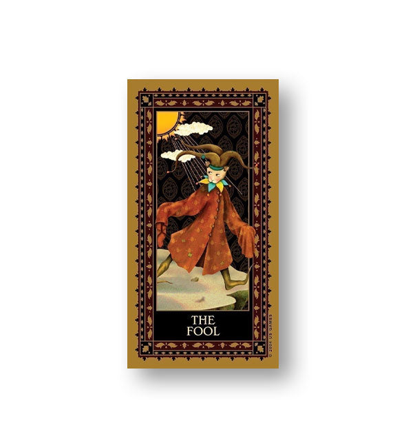 The Fool card from the Medieval Cat Tarot Deck