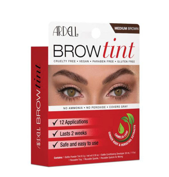 Medium Brown Brow Tint Kit 12 Applications