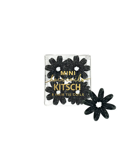 4 Pack mini Hair Coils Black