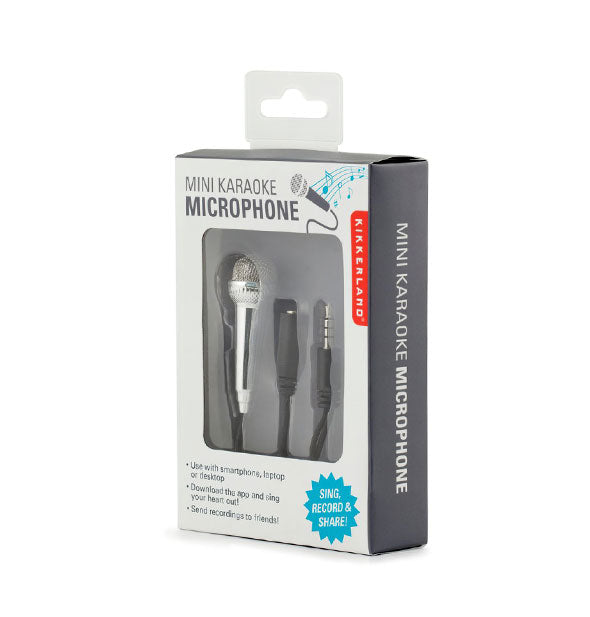 Mini Karaoke Microphone packaging
