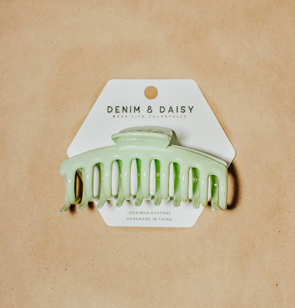 Mint green claw clip by Denim & Daisy