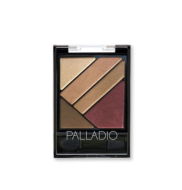 Palladio eyeshadow palette of five colors in rich, warm jewel tones