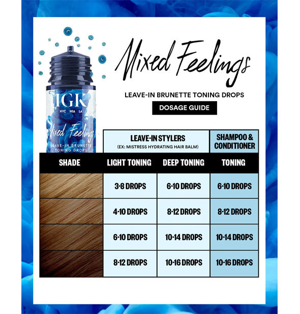 IGK Mixed Feelings Leave-In Brunette Toning Drops dosage guide
