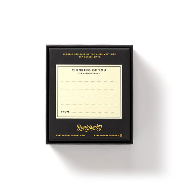 "Thinking of you" personal message space on back of Mondays, Am I Right? jigsaw puzzle box