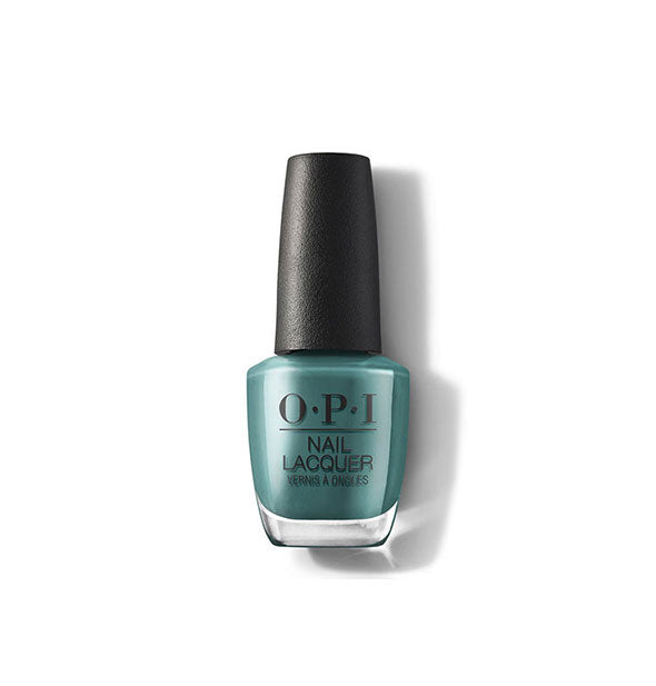 Bottle of dark teal OPI Nail Lacquer