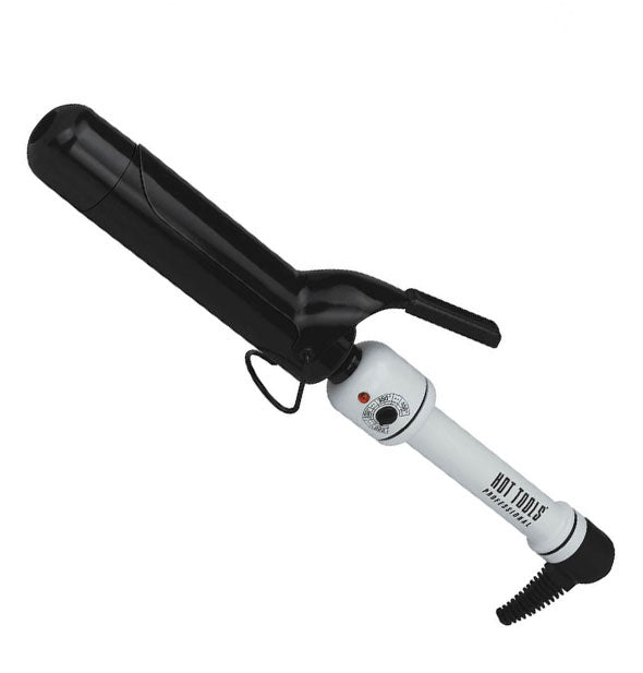 Hot Tools Nano Ceramic Spring Curling Iron/Wand 1-1/2 inch measurement with cord partially shown.