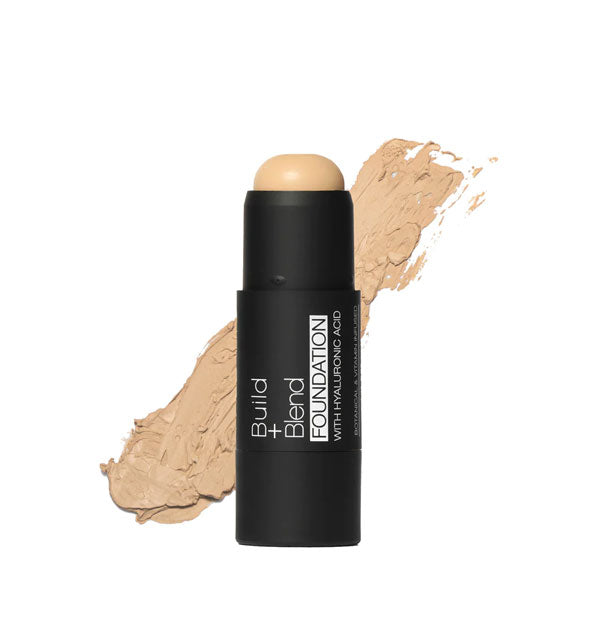 Black stick of Build + Blend Foundation in the shade Natural Beige