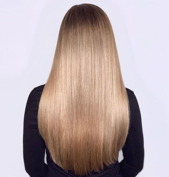 Hair that has been treated with Olaplex No. 5 Bond Maintenance Conditioner