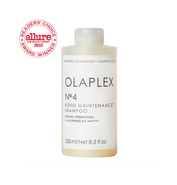 8.5 ounce bottle of Olaplex No. 4 Bond Maintenance Shampoo
