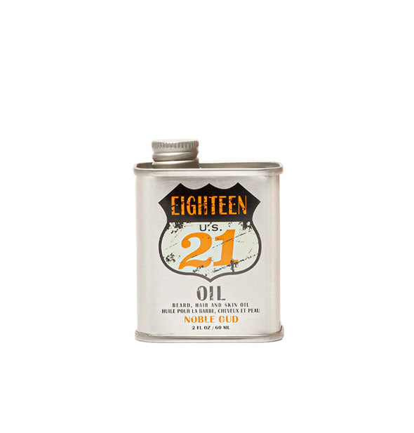 2 ounce can of Eighteen 21 Oil in Noble Oud scent