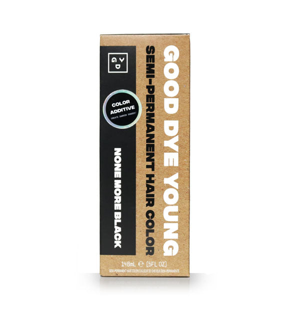 Box of Good Dye Young Semi-Permanent Hair Color additive in the shade None More Black