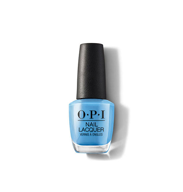 Bottle of sky blue OPI Nail Lacquer