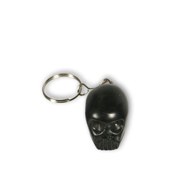 Onyx Skull Keychain