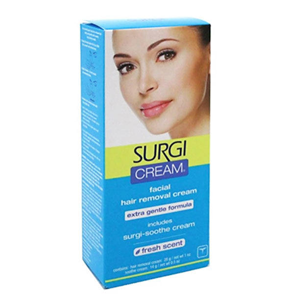 A box of Extra Gentle Facial Hair Remover cream Original