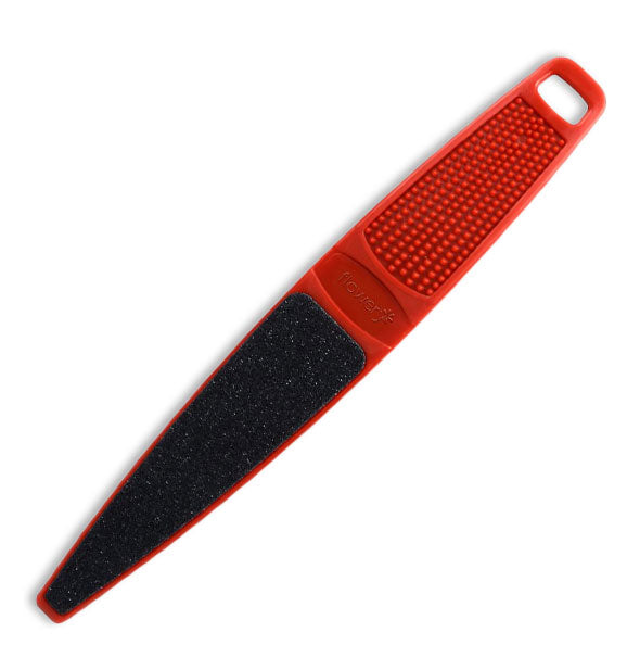 Black and red foot file emery board