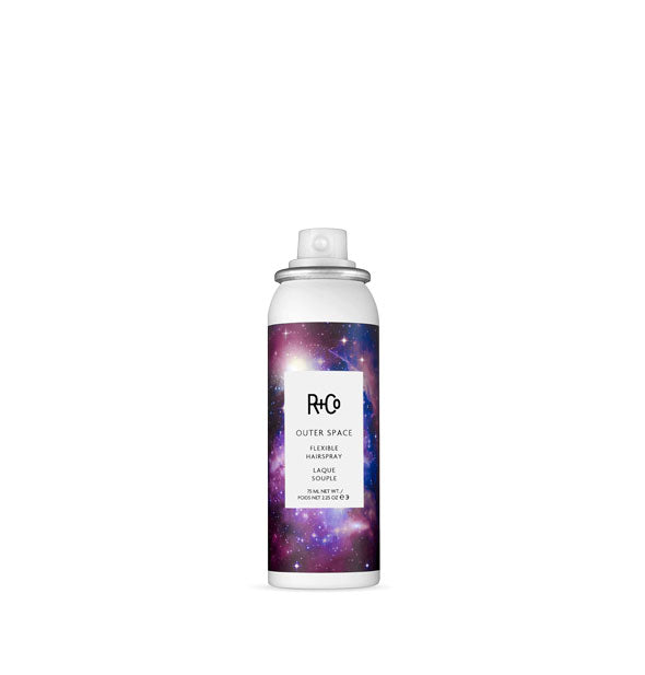 2.25 ounce can of R+Co Outer Space Flexible Hairspray