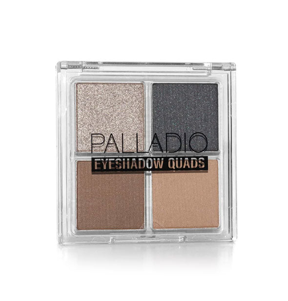 Clear square Palladio Eyeshadow Quad palette in Party Rocker shades