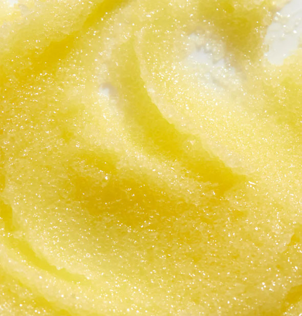 Closeup of yellow sugar scrub