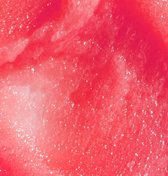 Closeup of deep pink sugar scrub