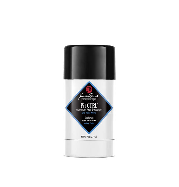 Black and white stick of Jack Black Pit CTRL Aluminum-Free Deodorant