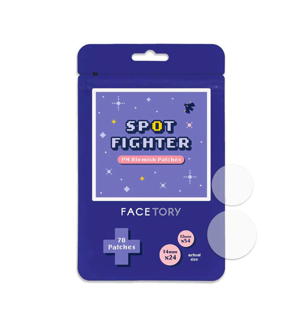 Pack of PM Spot Fighter Blemish Patches with samples at right