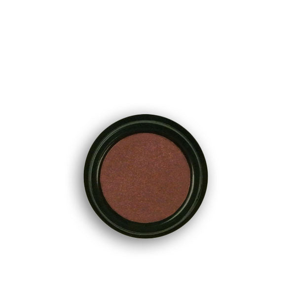 Pot of rich, dark brown Pops Cosmetics eyeshadow