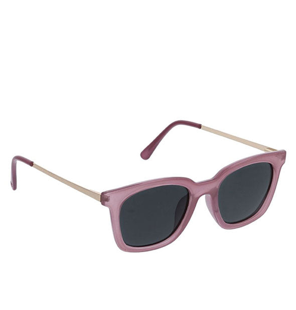 Angled view of Peepers Endless Summer Sunglasses in Purple.