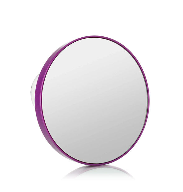 Round purple mirror