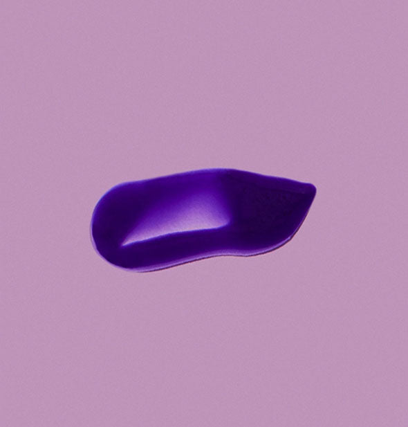 Sample of Verb Purple Shampoo shows deep violet pigment