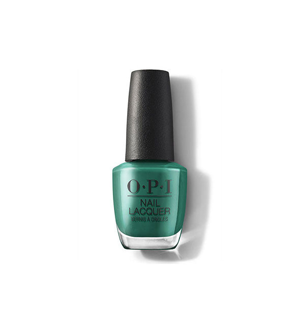 Bottle of green OPI Nail Lacquer