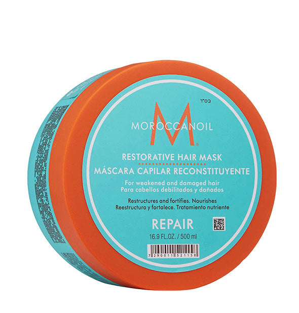 16.9 ounce tub of Moroccanoil Restorative Hair Mask