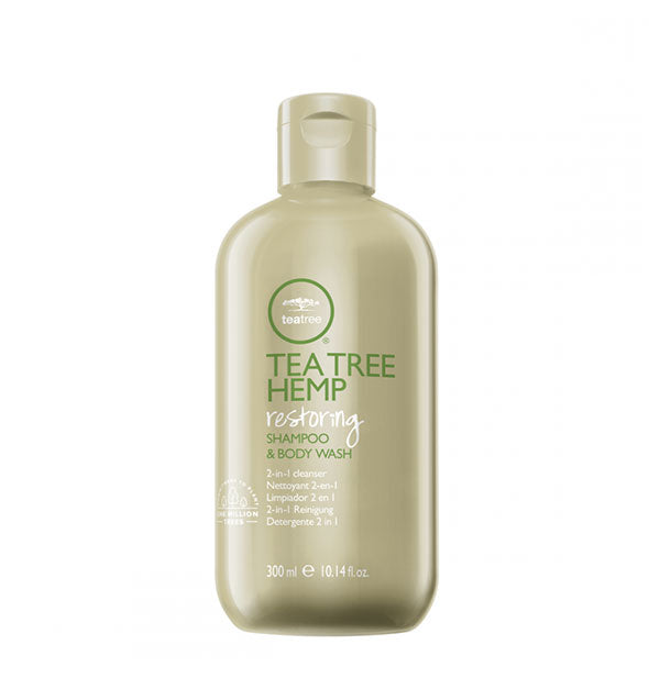 10.14 ounce bottle of Paul Mitchell Tea Tree Hemp Restoring Shampoo & Body Wash