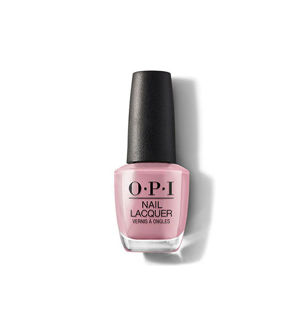 Bottle of OPI Nail Lacquer in a dusty rose shade