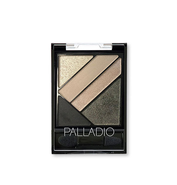 Palladio eyeshadow palette of five colors in cool matte and metallic shades