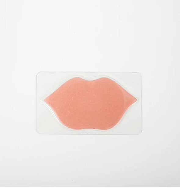 Lip-shaped lip treatment patch in clear film