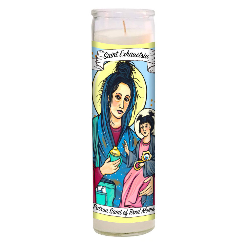 Saint Exhaustia Candle 