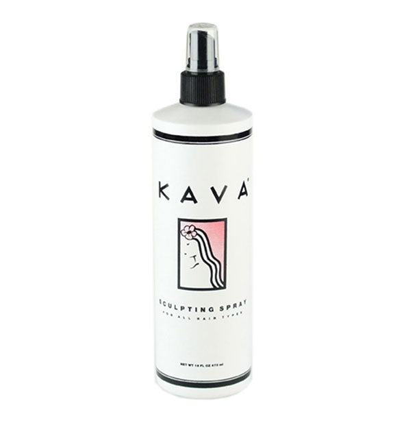 White bottle of Kava Sculpting Spray