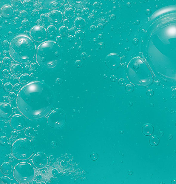Closeup of blue Verb Sea Shampoo