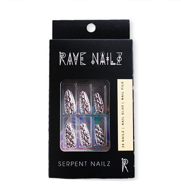 A Package of "Serpent" Press On Nailz by Rave Nailz