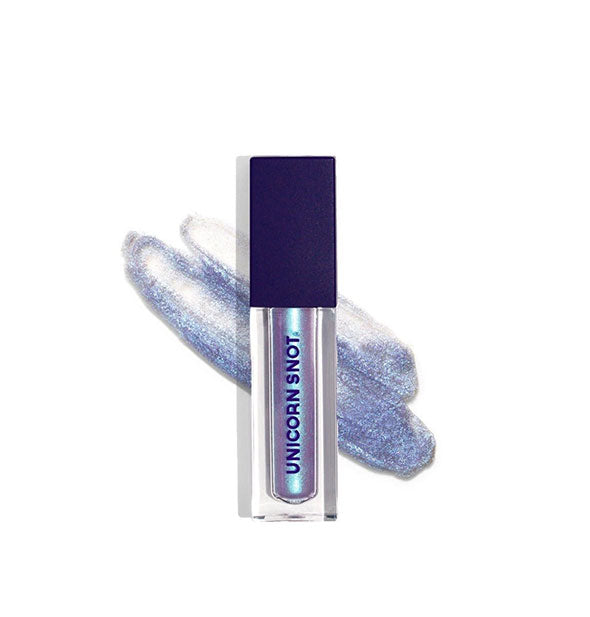Tube of Unicorn Snot liquid eyeshadow in a shimmery blue shade