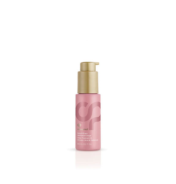 Small pink and gold bottle of ColorProof Smooth Drops