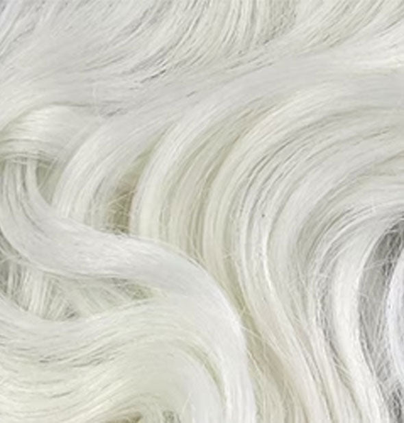 Closeup of white hair