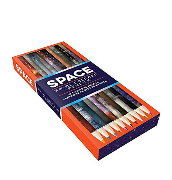 Pack of Space Swirl Colored Pencils