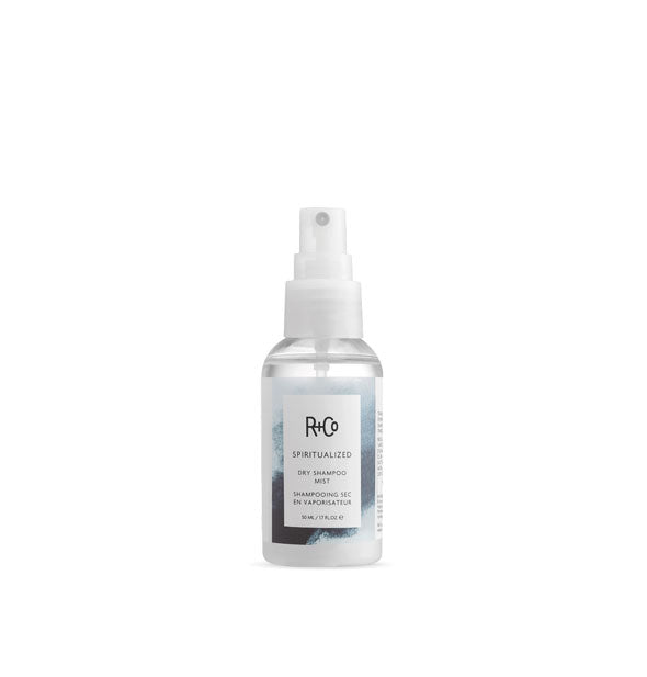 1.7 ounce bottle of R+Co Spiritualized Dry Shampoo Mist