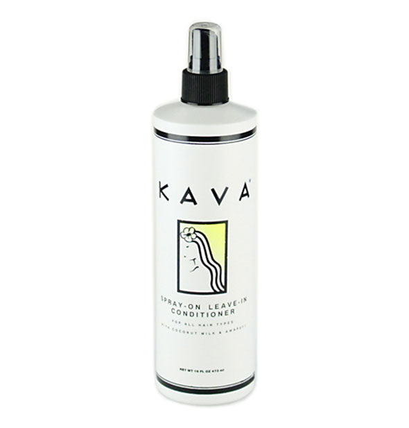 Spray bottle of Kava Spray-On Leave-In Conditioner