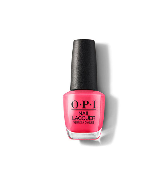 Bottle of berry pink OPI Nail Lacquer