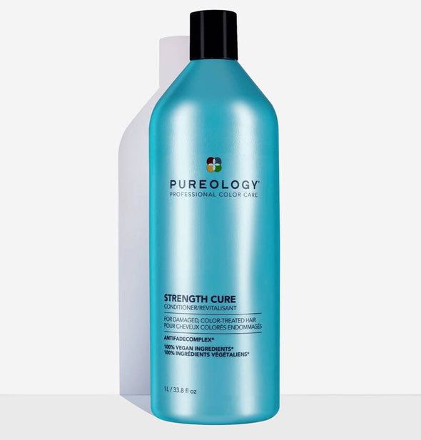 33.8 ounce bottle of Pureology Strength Cure Conditioner