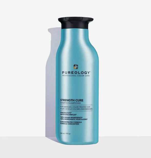 9 ounce bottle of Pureology Strength Cure Shampoo